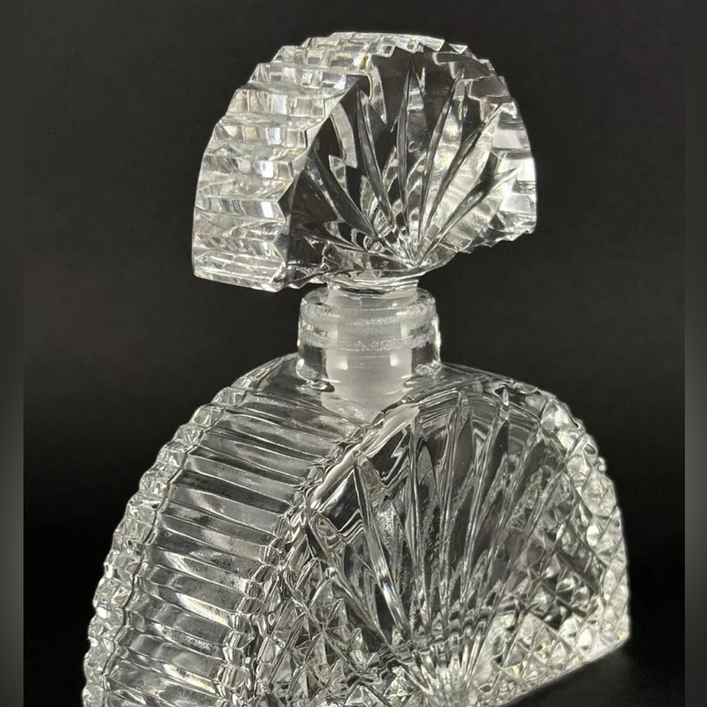MARQUIS WATERFORD ARCADIA Pattern Vintage 1990s Cut Crystal Perfume